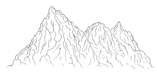 learn to draw mountains